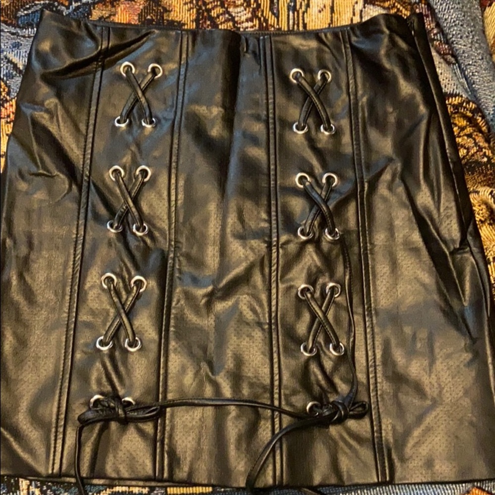 Leather skirt